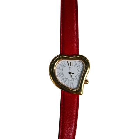 ysl heart watch|YSL vintage watch.